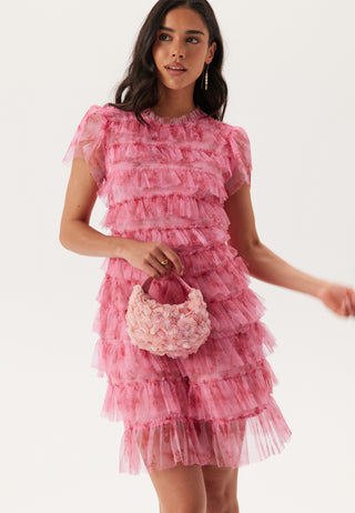 Tulle Frill Short Dress