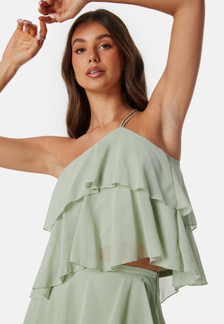 Andrea One Shoulder Flounce Top