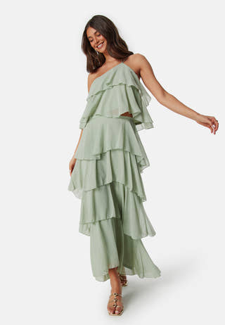 Andrea Flounce Maxi Skirt