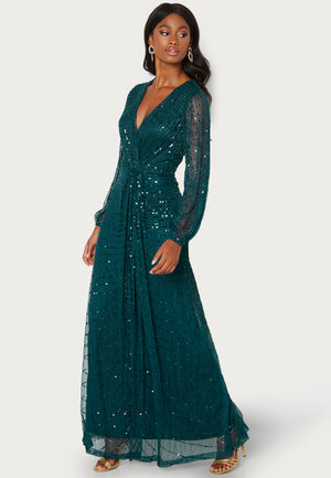 Angeleye Long Sleeve Sequin Dress campaign-outlet Green Angeleye Long Sleeve Sequin Dress campaign-outlet Green