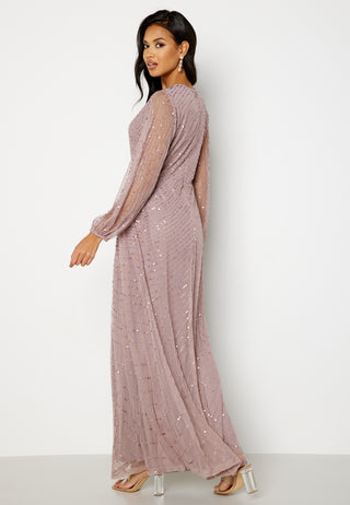 Long Sleeve Sequin Dress