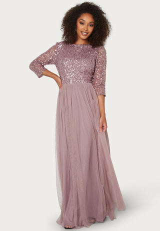 Sequin Bodice Maxi Dress