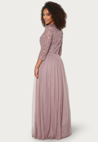 Sequin Bodice Maxi Dress