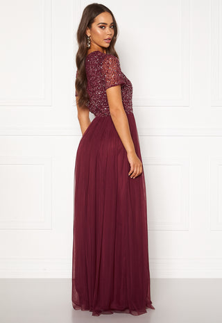 Short Sleeve Sequin Dress