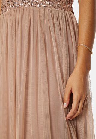 Short Sleeve Sequin Dress