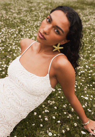 Adoni Crochet Midi Dress