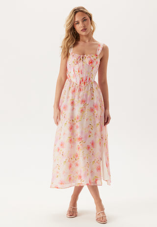 Esra Printed Midi Dress