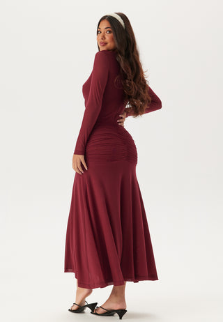 Liyana Ruched Mesh Dress