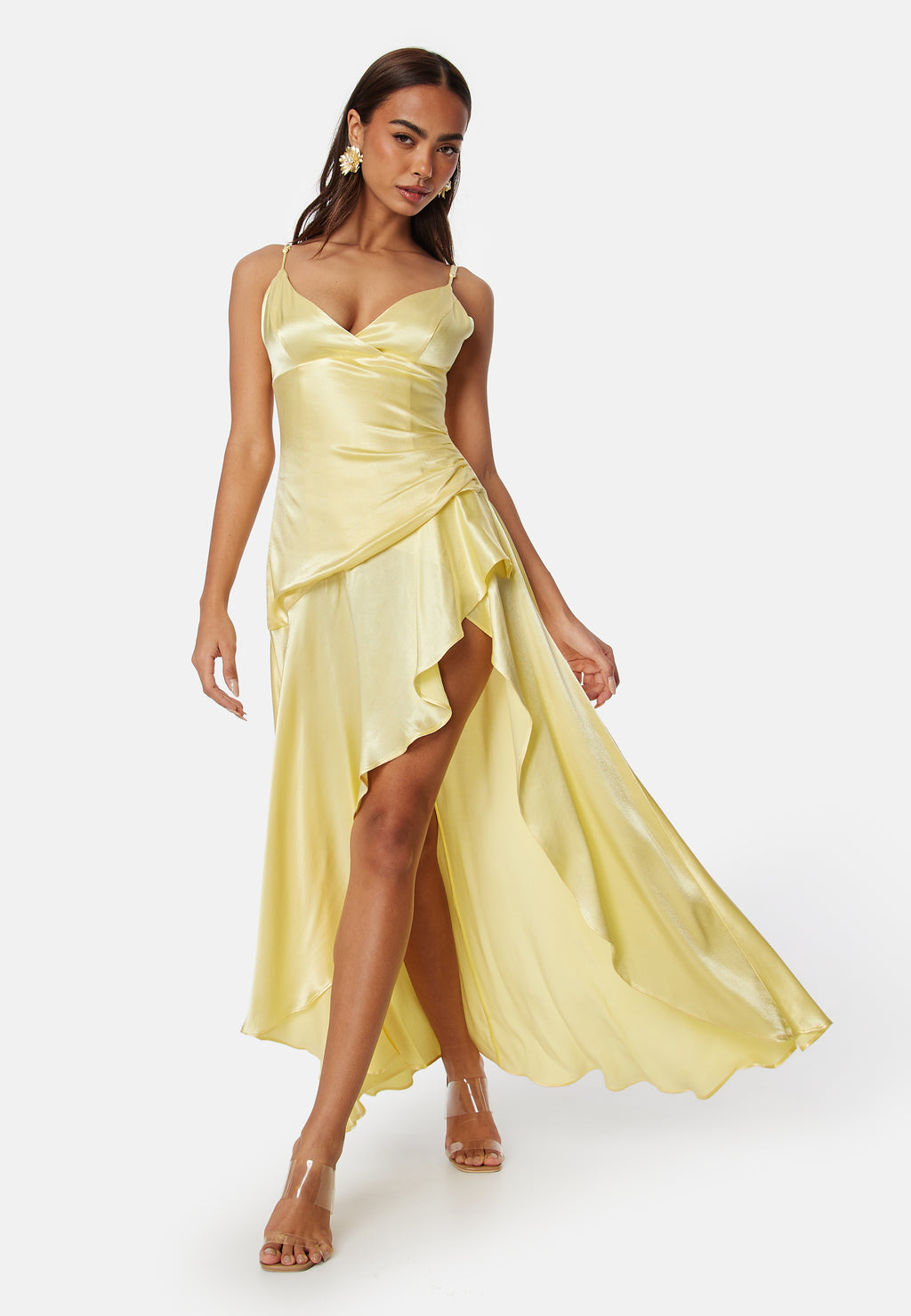 bardot sorella midi dress in canary yellow Bardot - Sorella Midi Dress Yellow