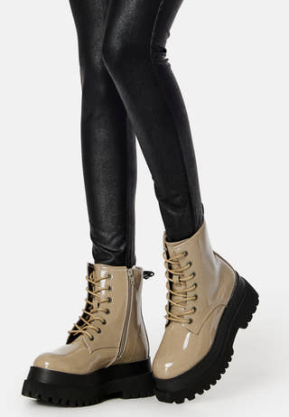 Gas Laced Up Boot