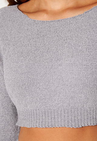 Bardot Crop Top Trouser Lounge Set