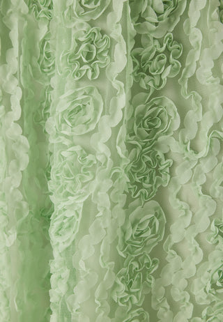 3D Flower Midi Skirt