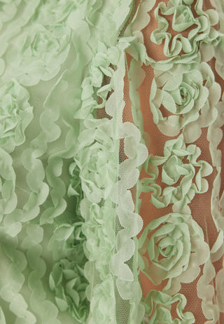 3D Flower Kortermet Bluse
