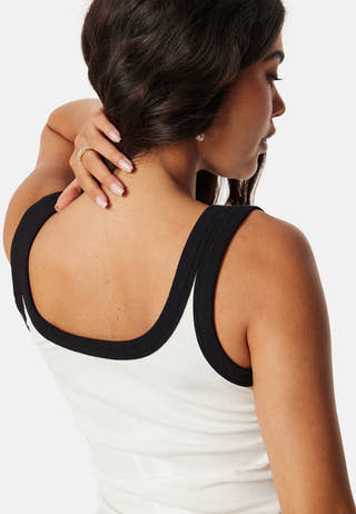 Contrast Rib Tank Top
