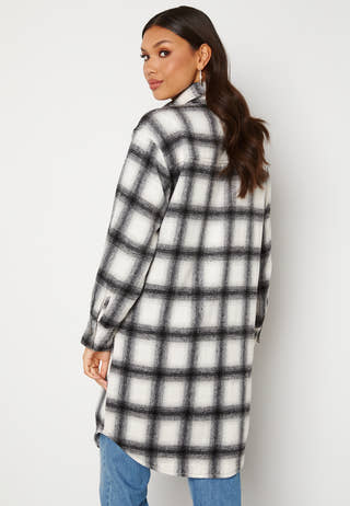 Alice Long Check Shirt Jacket