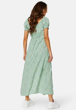 Front Tie Long Viscose Dress