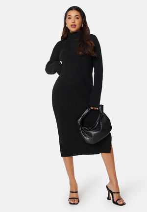 Amira knitted slit dress