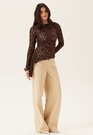 Asymmetric Lace Top