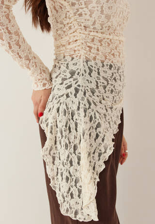 Asymmetric Lace Top
