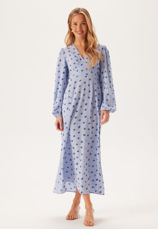 Balloon Sleeve Maxi Dress