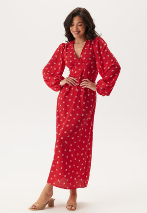 Balloon Sleeve Maxi Dress