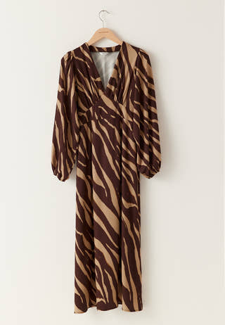 Balloon Sleeve Maxi Dress