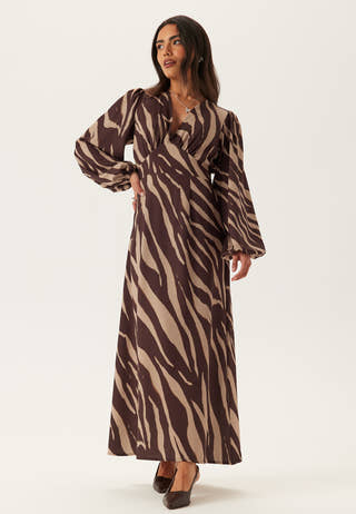 Balloon Sleeve Maxi Dress