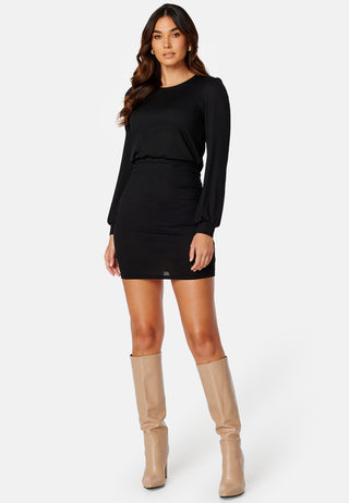 Besa long sleeve short dress