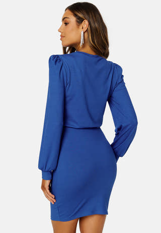 Besa long sleeve short dress