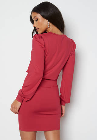 Besa long sleeve short dress