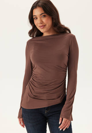 Boat Neck Asymmetric Top