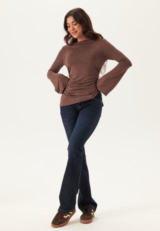 Boat Neck Asymmetric Top