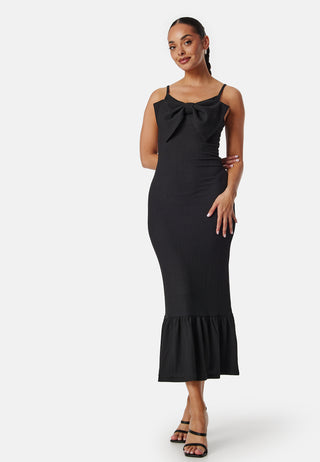 Bow Strap Midi Dress