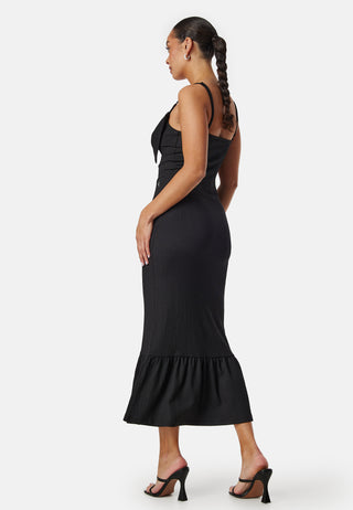 Bow Strap Midi Dress