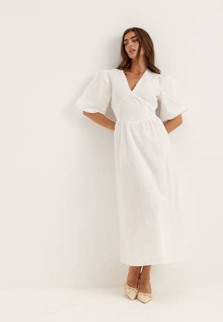 Broderie Anglaise Maxi Dress