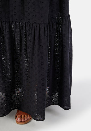 Broderie Anglaise maxiskjørt