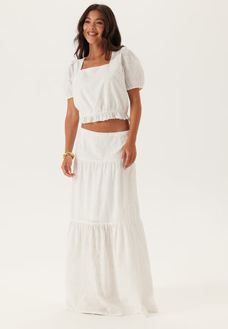 Broderie Anglaise maxiskjørt