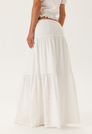 Broderie Anglaise maxiskjørt