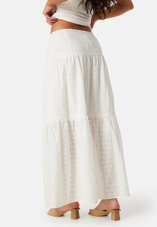 Broderie Anglaise Maxi Skirt