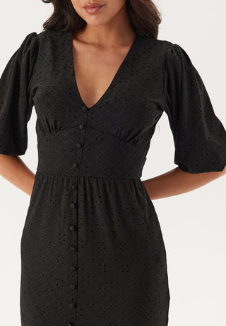 Broderie Anglaise Puff Sleeve Dress