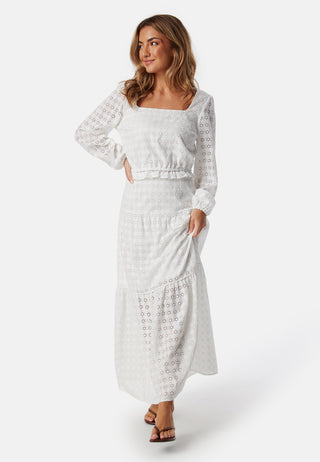 Broderie Anglaise Square Neck Blouse