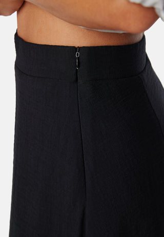 Bubble Hem Midi Skirt