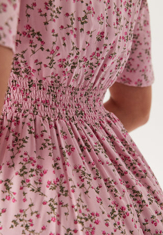 Butterfly Sleeve Viscose Maxi Dress