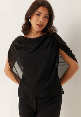 Cape Sleeveless Blouse