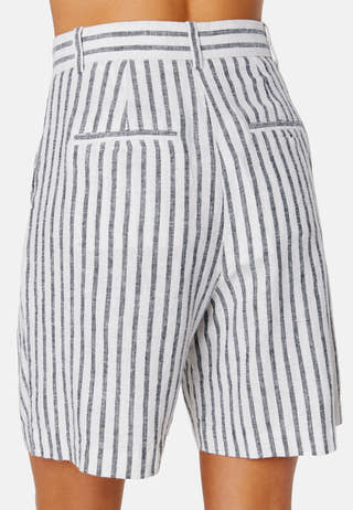 CC linen striped shorts