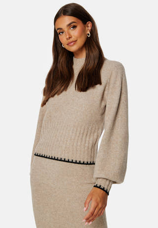 Volume Sleeve Knitted Sweater