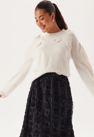 Decorated Knitted Sweater