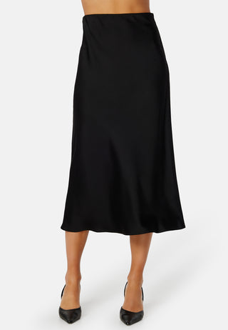 Midi Satin Skirt