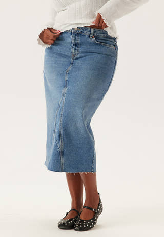 Denim Midi Skirt