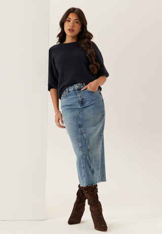 Denim Midi Skirt